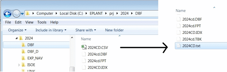 Rename CSV file with TXT
