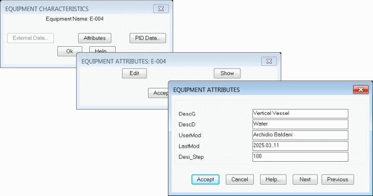 Equipment Name: Edit Attributes