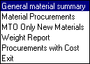 Requisition Report Options