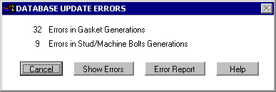 Data Base Update with Errors