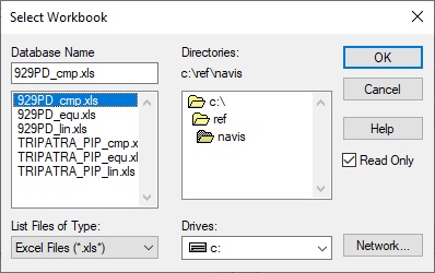 Asociar datos EPLANT con Archivos XLS: seleccionar archivo xls