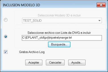 Incluir varios Modelos 3D EPLANT
