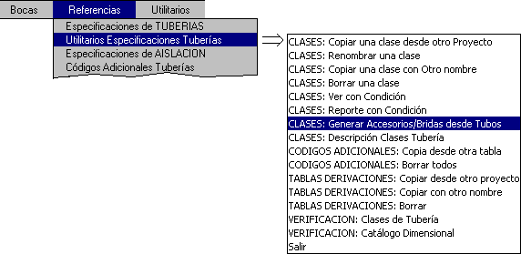 Utilitarios de Clases: Generacin Accesorios/Bridas