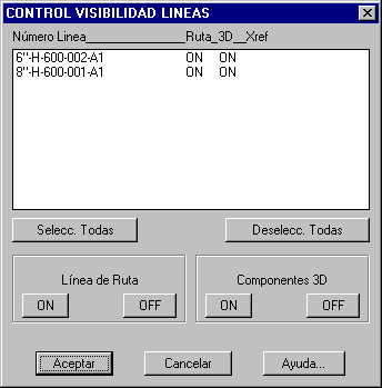 Cuadro visibilidad de lneas