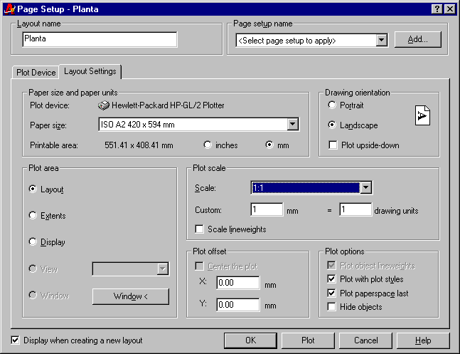Configuracin del Layout