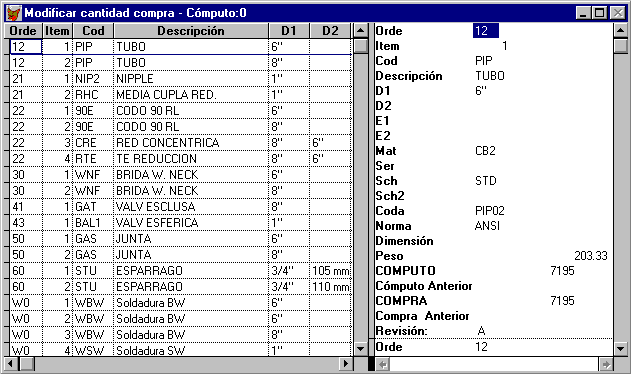 Modificar Cantidad de Compra