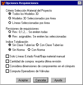 Configuracin Opciones Requisiciones