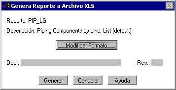 Reporte a Archivo Excel