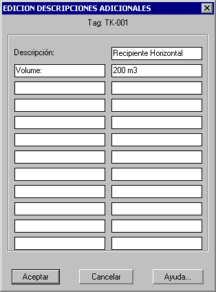 Descripciones Adicionales Equipo